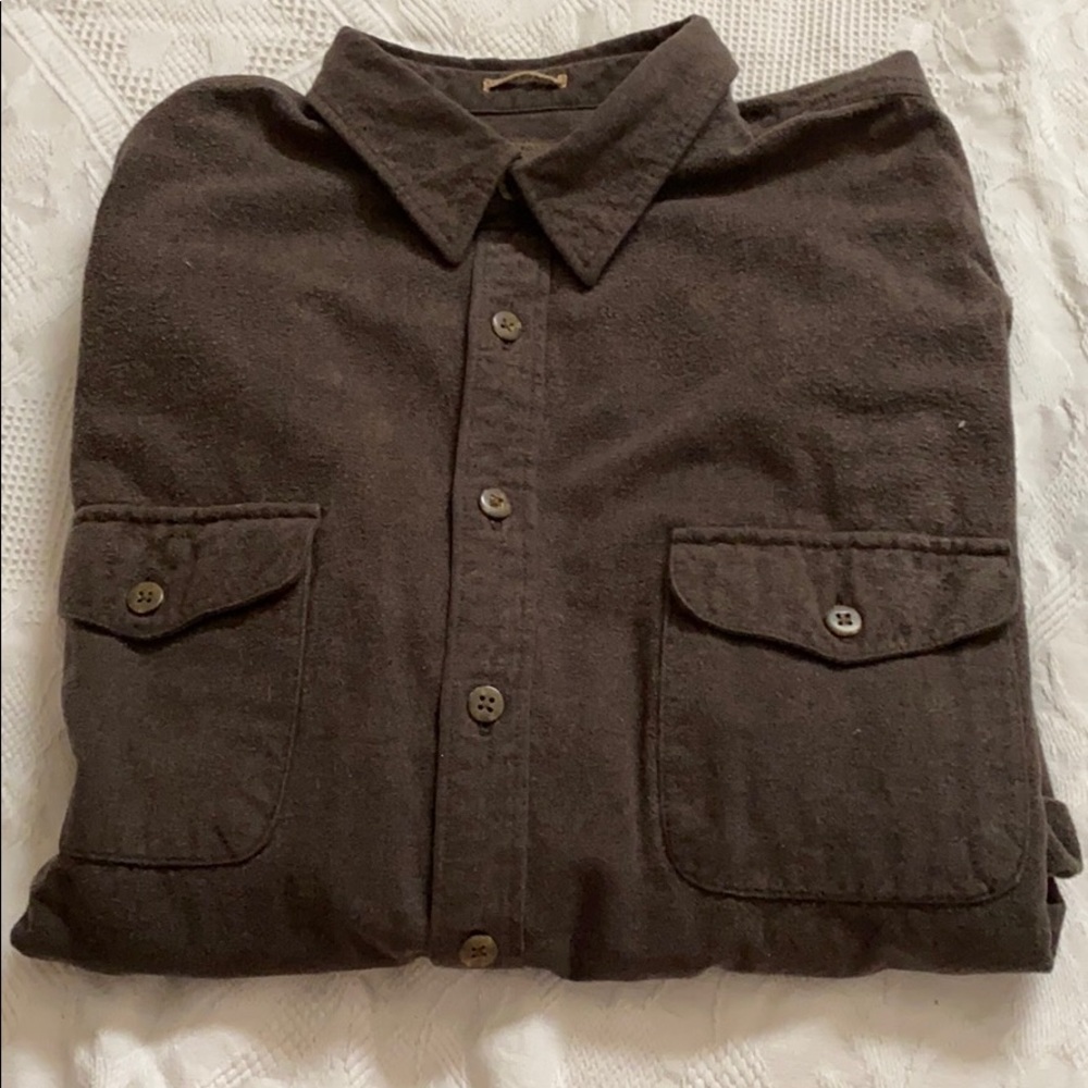 At. John’s Bay brown 2XLT button flannel shirt